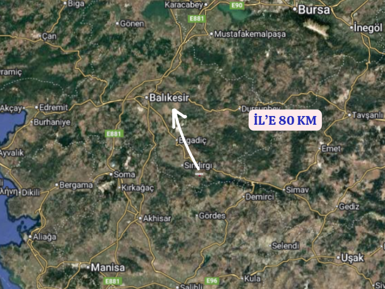 BALIKESİR SINDIRGI BÜYÜK DAĞDERE  KÖYÜNDE 642 M² TARLA SATILIKTIR - BALIKESİR SINDIRGI fotoğraf 6