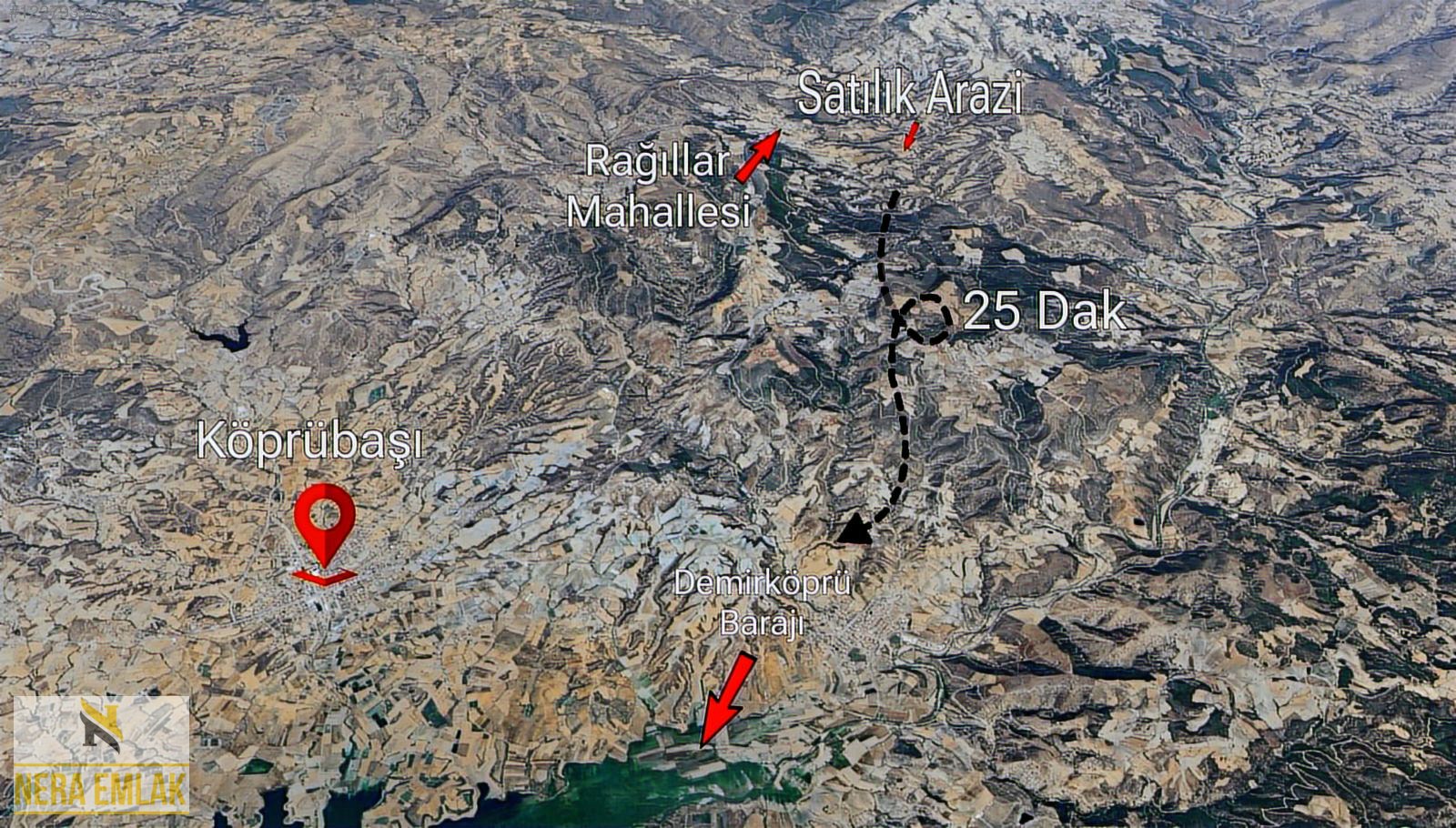 MANİSA'DA TEK TAPU 3.101 m2 KELEPİR YATIRIMLIK FIRSAT TARLA - MANİSA KÖPRÜBAŞI fotoğraf 8