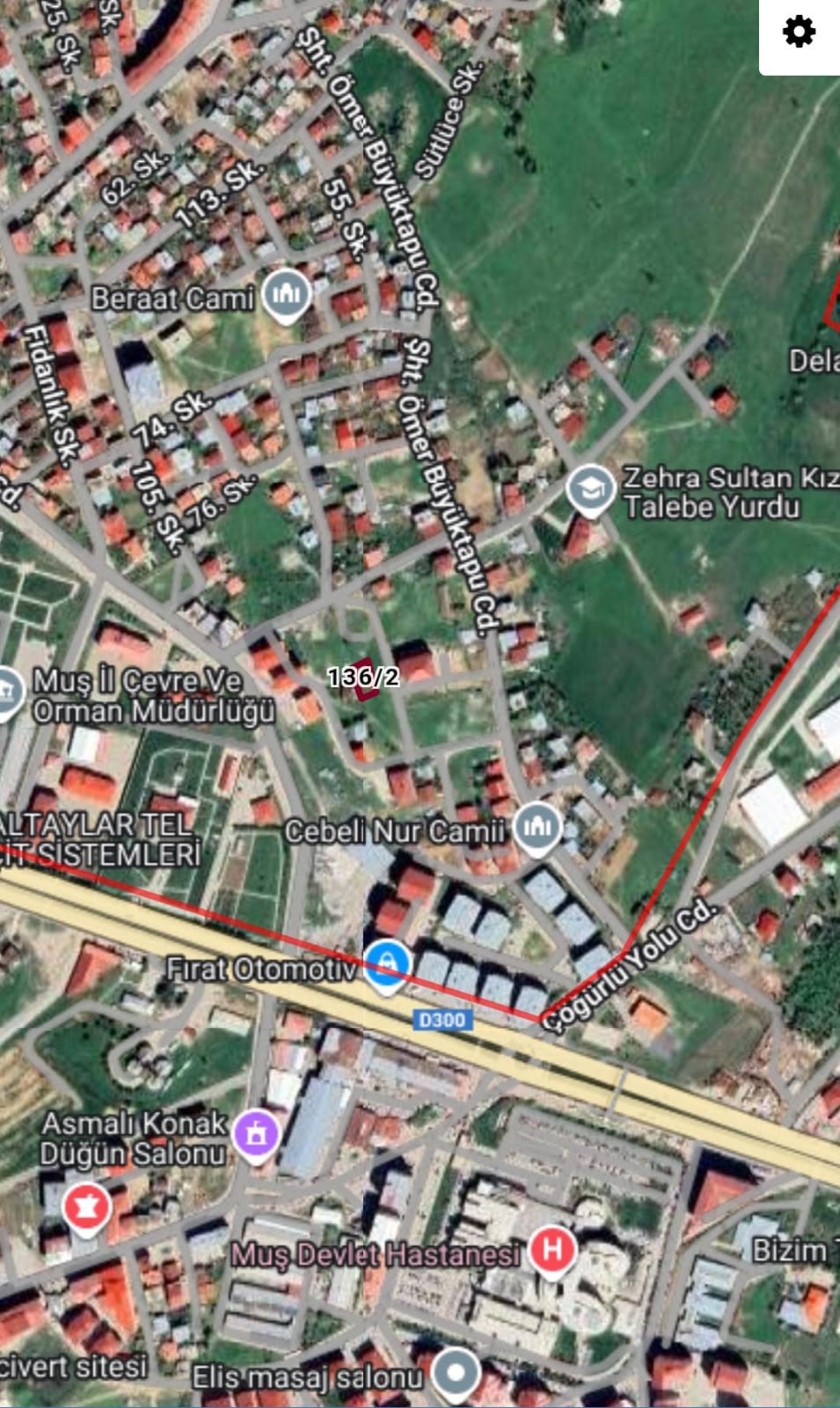 MUŞ MERKEZDE IMARLI ARSA 392 M² SATILIK Muş / Merkez / Yeşilce Mh.