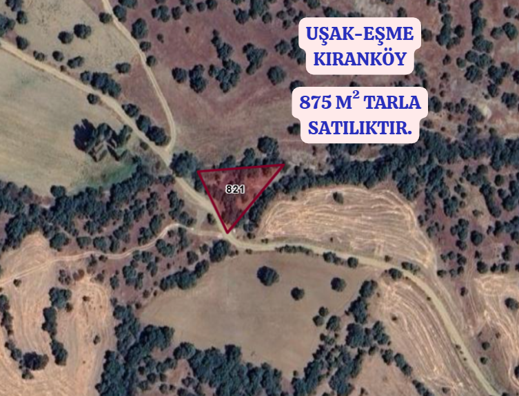 UŞAK EŞME KIRANKÖY  KÖYÜNDE  875 M² TARLA  SATILIKTIR  - UŞAK EŞME fotoğraf 2