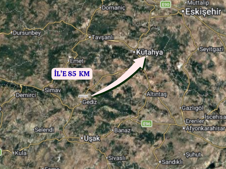 KÜTAHYA GEDİZ E.GEDİZ (HİSAR)   KÖYÜNDE 2.237  M²  BAĞ  SATILIKTIR - KÜTAHYA GEDİZ fotoğraf 6