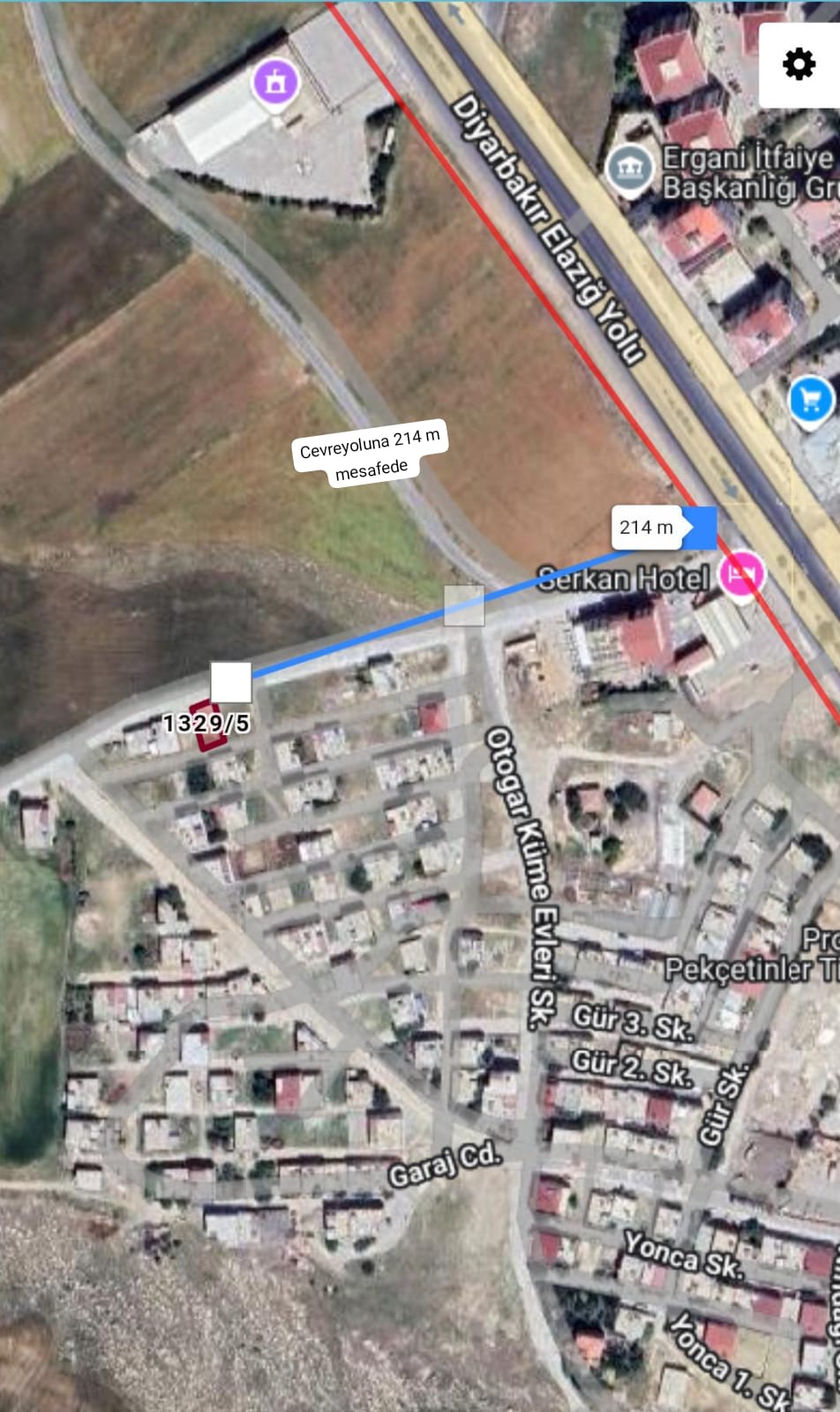 Müstakil ev için arsa..Shell petrolün arkasında.. 188m² Satılık ARSA - DİYARBAKIR ERGANİ fotoğraf 4