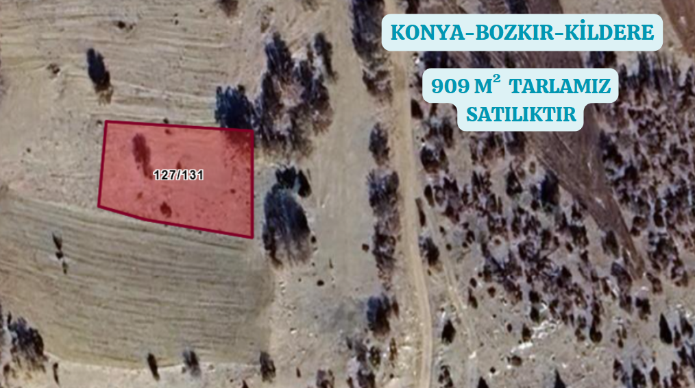 KONYA BOZKIR KİLDERE KÖYÜNDE 909 M² TARLA SATILIKTIR. - KONYA BOZKIR fotoğraf 2