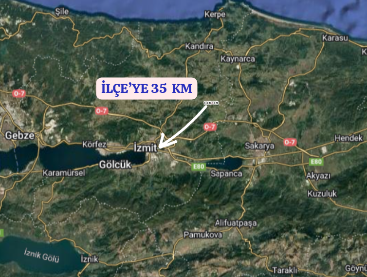 KOCAELİ İZMİT  AMBARCI  KÖYÜNDE 870 M²  TARLA  SATILIKTIR - KOCAELİ İZMİT fotoğraf 9