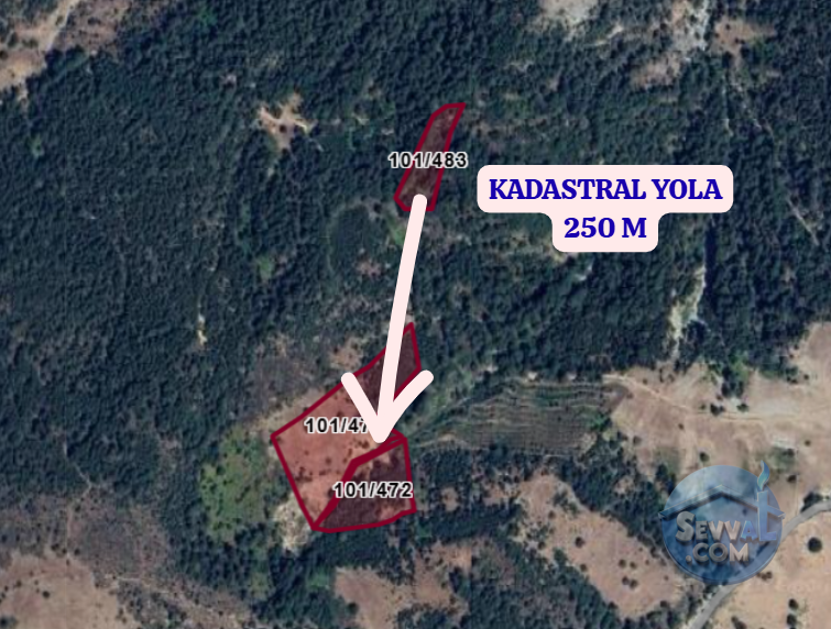 KÜTAHYA SİMAV HASANÖREN  KÖYÜNDE  4.179 M² TARLA  SATILIKTIR - KÜTAHYA SİMAV fotoğraf 3
