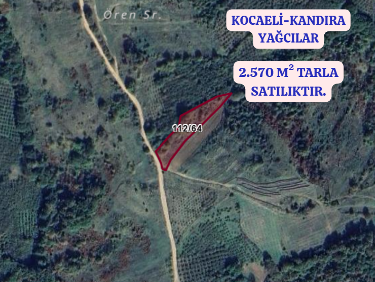 KOCAELİ KANDIRA YAĞCILAR  KÖYÜNDE 2.570 M² TARLA  SATILIKTIR - KOCAELİ KANDIRA fotoğraf 2