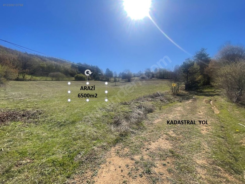 BURSA İZNİK CANDARLI'DA 6.517 M²  TARLA  SATILIKTIR. - BURSA İZNİK fotoğraf 2