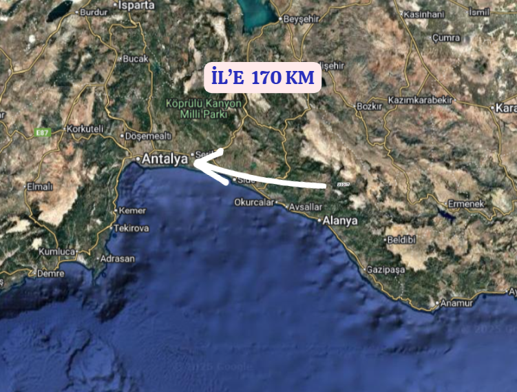 ANTALYA GÜNDOĞMUŞ KÖPRÜLÜ   KÖYÜNDE 1.385  M² TARLA  SATILIKTIR - ANTALYA GÜNDOĞMUŞ fotoğraf 11
