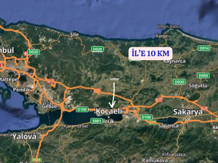 KOCAELİ DERİNCE TAHTALI    KÖYÜNDE  237  M²  BAHÇE  SATILIKTIR - KOCAELİ DERİNCE fotoğraf 7