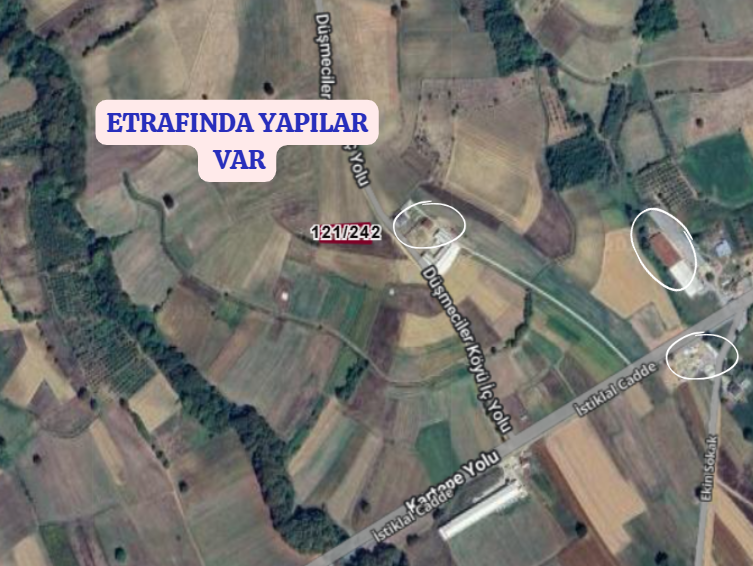 KOCAELİ İZMİT DÜĞMECİLER  KÖYÜNDE 1.348 M²  TARLA  SATILIKTIR - KOCAELİ İZMİT fotoğraf 6