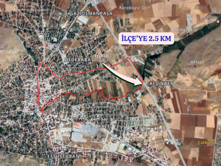 KAHRAMANMARAŞ AFŞİN DEDEBABA  KÖYÜNDE 551  M² ARSA  SATILIKTIR - KAHRAMANMARAŞ AFŞİN fotoğraf 6
