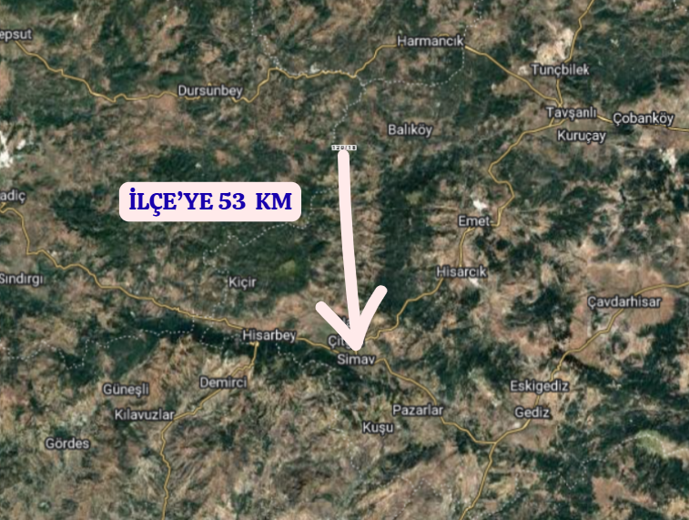KÜTAHYA SİMAV BEDİRLER   KÖYÜNDE 102 M² ARSA  SATILIKTIR - KÜTAHYA SİMAV fotoğraf 5