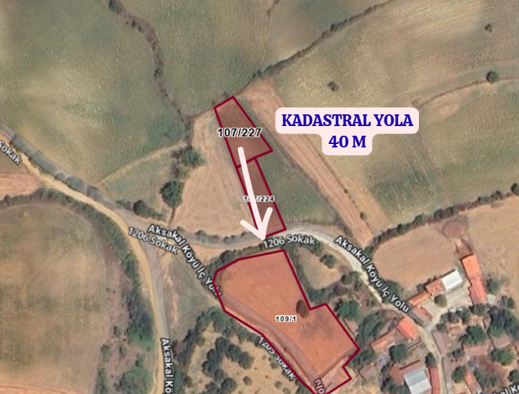 TEKİRDAĞ MALKARA AKSAKAL  KÖYÜNDE  678  M²  TARLA  SATILIKTIR - TEKİRDAĞ MALKARA fotoğraf 3