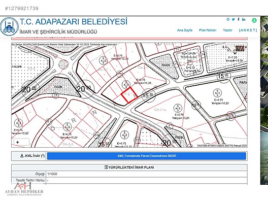 Alandüzü'nde 634 m² 3 Kat İmarlı Arsa - Yatırım Fırsatı! - SAKARYA ADAPAZARI fotoğraf 15