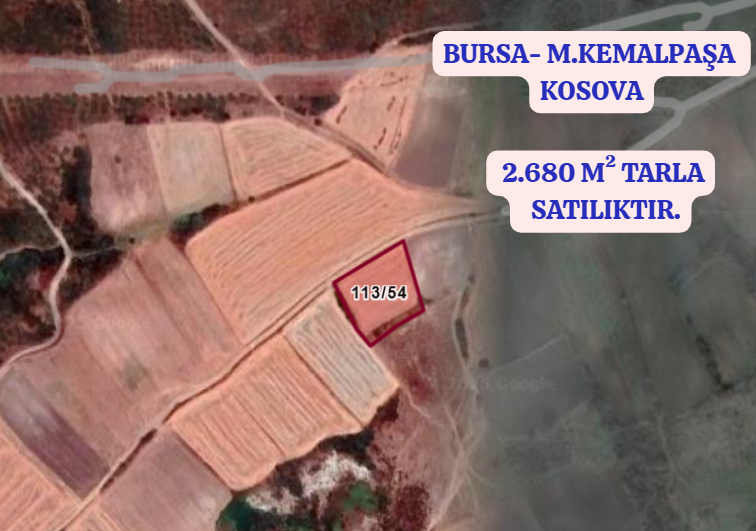 BURSA M.KEMALPAŞA KOSOVA 2.680 M² TARLA SATILIKTIR. - BURSA MUSTAFAKEMALPAŞA fotoğraf 2