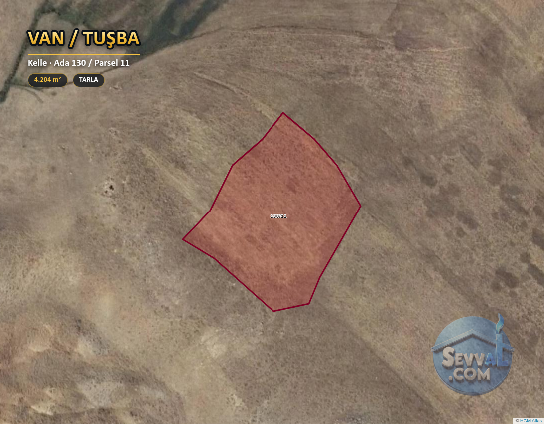 VAN TUŞBA KELLE 4.204 m² SATILIK ARSA - VAN TUŞBA fotoğraf 2