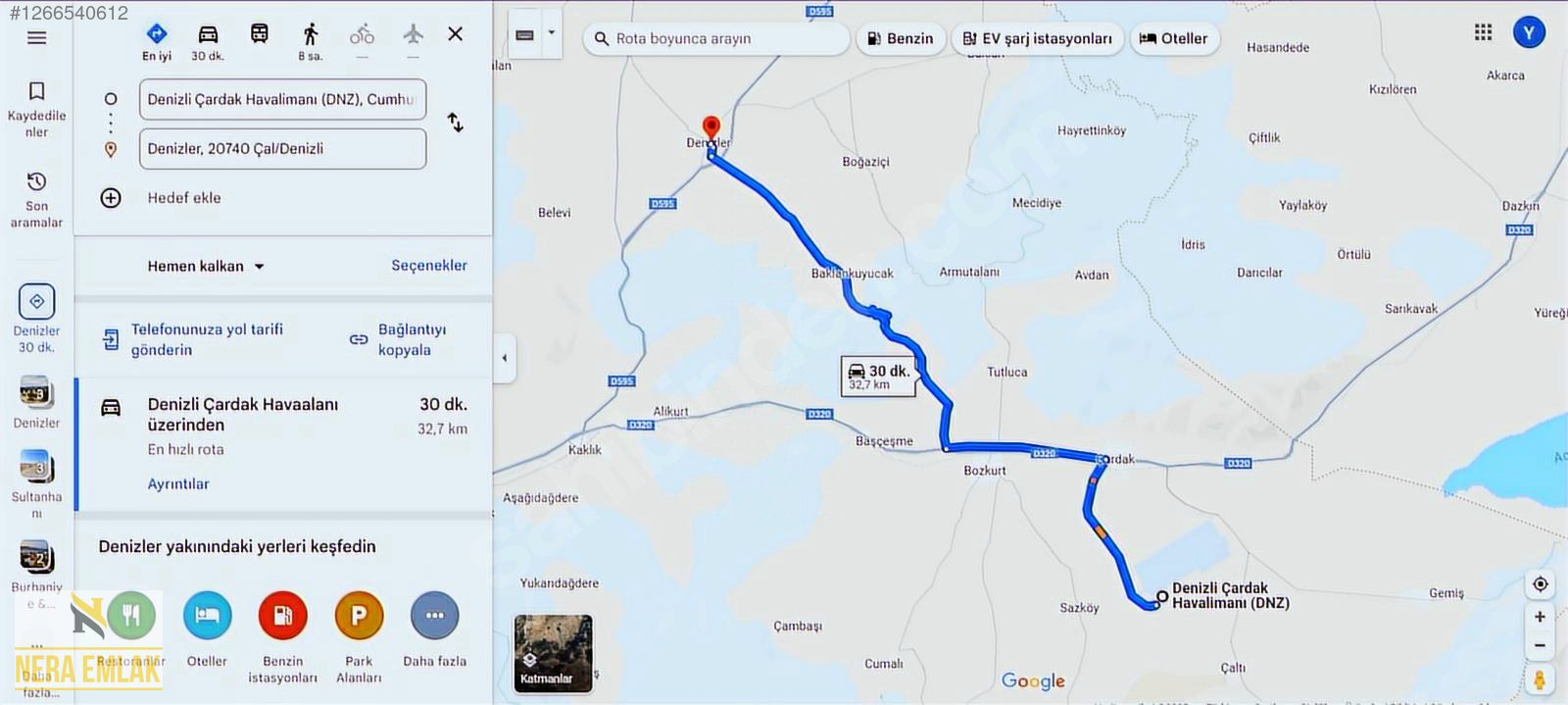 ÇAL DENİZLER'DE EV YAPIMINA HAZIR 2KAT İMARLI TEK TAPU 567m2ARSA - DENİZLİ ÇAL fotoğraf 7