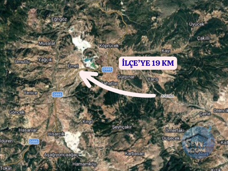 KÜTAHYA EMET YARIŞ  KÖYÜNDE 3.501 M²  TARLA  SATILIKTIR - KÜTAHYA EMET fotoğraf 5