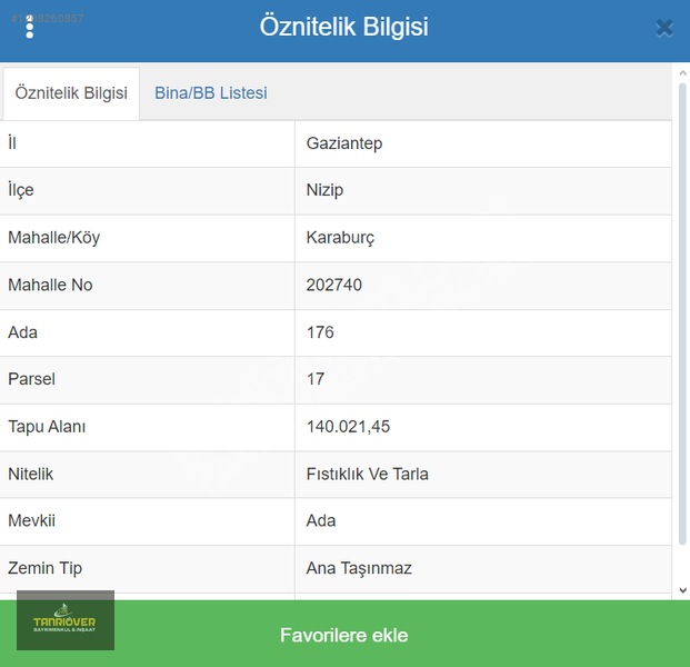 nizip karaburçta TANRIÖVER GAYRİMENKULDEN SATILIK ARAZİ - GAZİANTEP NİZİP fotoğraf 4