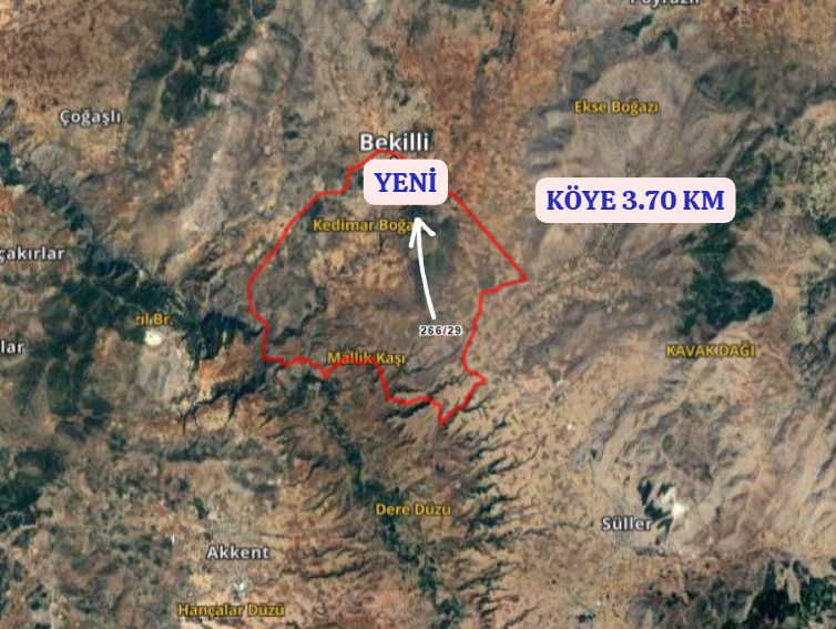 DENİZLİ BEKİLLİ YENİ  MAHALLESİNDE 5.309  M² TARLA  SATILIKTIR - DENİZLİ BEKİLLİ fotoğraf 7