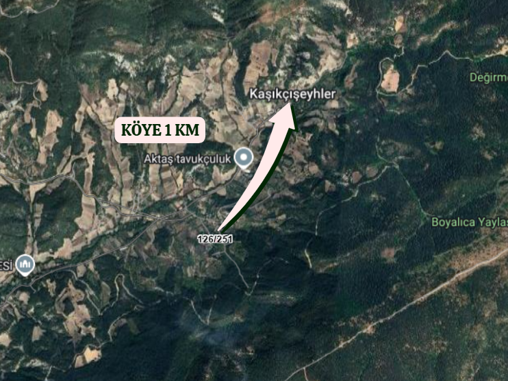 BOLU GÖYNÜK KAŞIKÇIŞEYHLER   KÖYÜNDE  244  M²  İMARLI ARSA  SATILIKTIR - BOLU GÖYNÜK fotoğraf 4