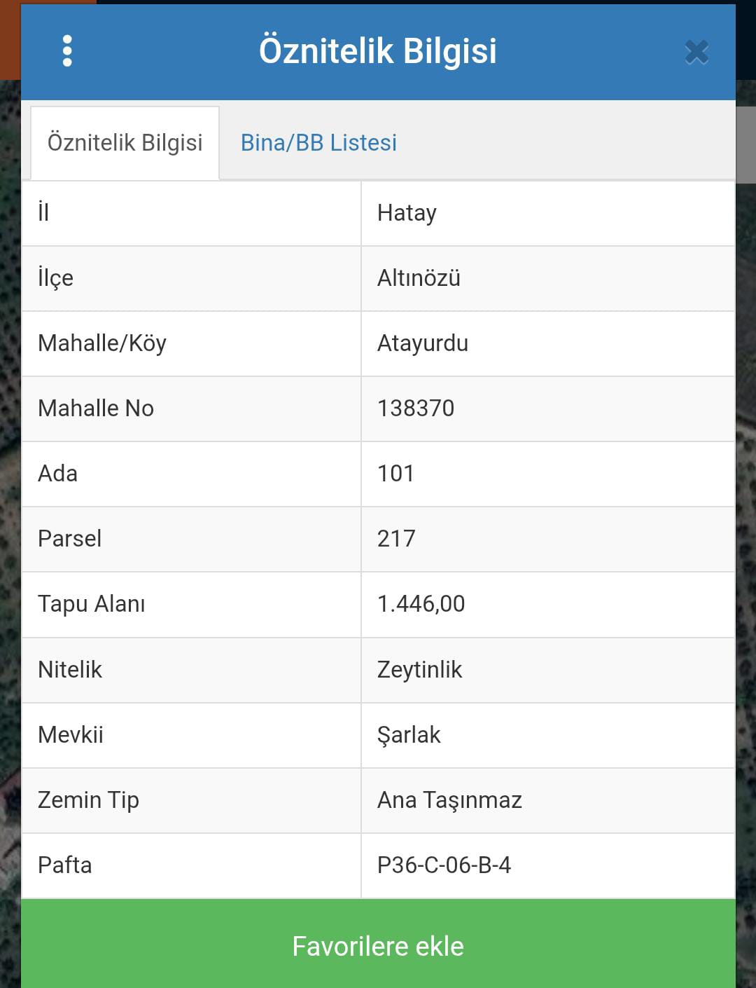  PAZARLIK PAYI MEVCUT 1.446 M² ARAZİ Hatay / Altınözü / Atayurdu Mh. - HATAY ALTINÖZÜ fotoğraf 2