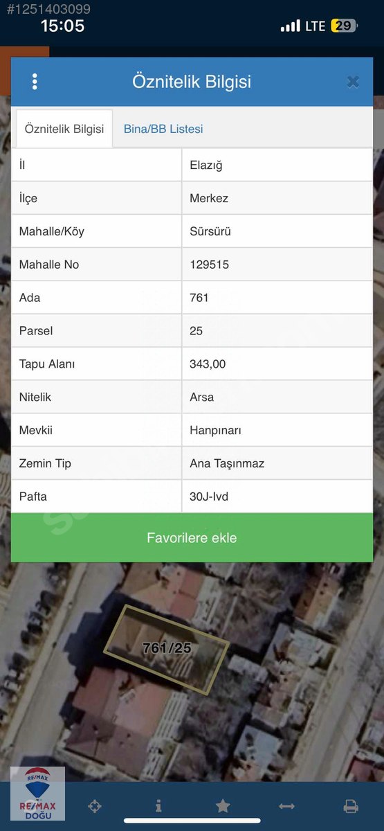 REMAX DOĞU'DAN FIRSAT SATILIK ARSA - ELAZIĞ MERKEZ fotoğraf 2