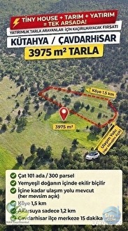 🚨 ÇAVDARHİSAR'DA 3.975 M² TİNY HOUSE VE HAYVANCILIĞA UYGUN FIRSAT ARAZİ 🚨 - KÜTAHYA ÇAVDARHİSAR fotoğraf 9