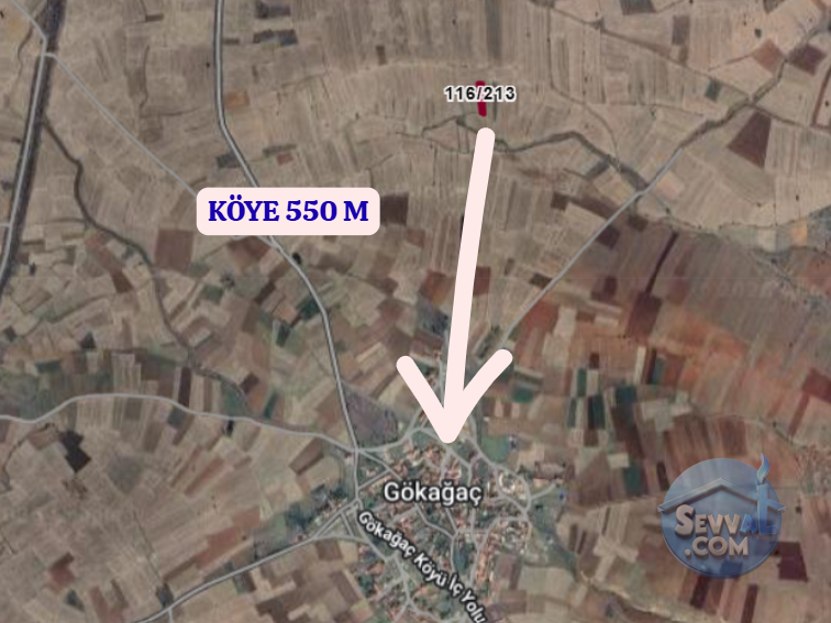 KÜTAHYA ÇAVDARHİSAR GÖKAĞAÇ  KÖYÜNDE  774 M²  TARLA SATILIKTIR - KÜTAHYA ÇAVDARHİSAR fotoğraf 4