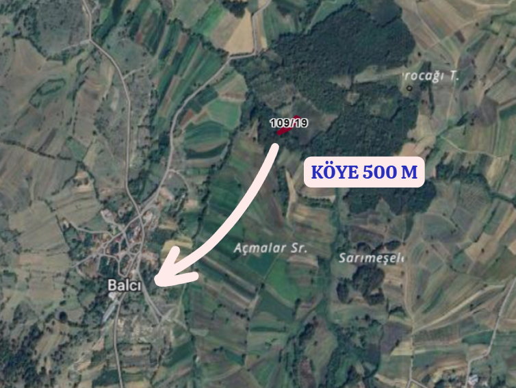 KOCAELİ KANDIRA BALCI  KÖYÜNDE 1.334 M²  TARLA  SATILIKTIR - KOCAELİ KANDIRA fotoğraf 3
