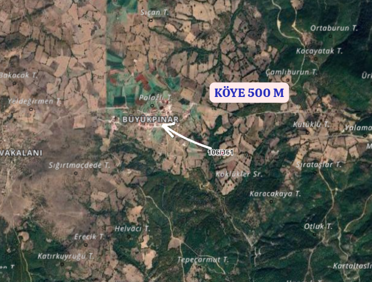 BALIKESİR KARESİ BÜYÜKPINAR  KÖYÜNDE 950 M² TARLA SATILIKTIR - BALIKESİR KARESİ fotoğraf 6