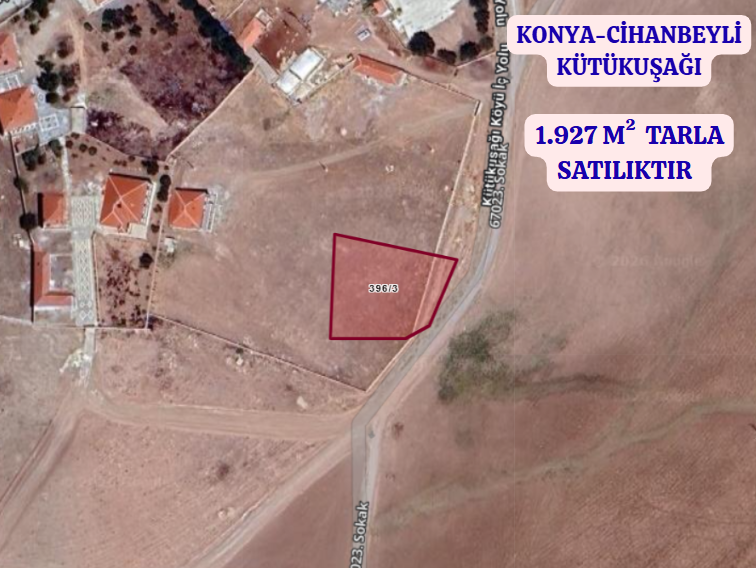 KONYA CİHANBEYLİ KÜTÜKUŞAĞI   KÖYÜNDE  1.927 M²  ARSA  SATILIKTIR - KONYA CİHANBEYLİ fotoğraf 2