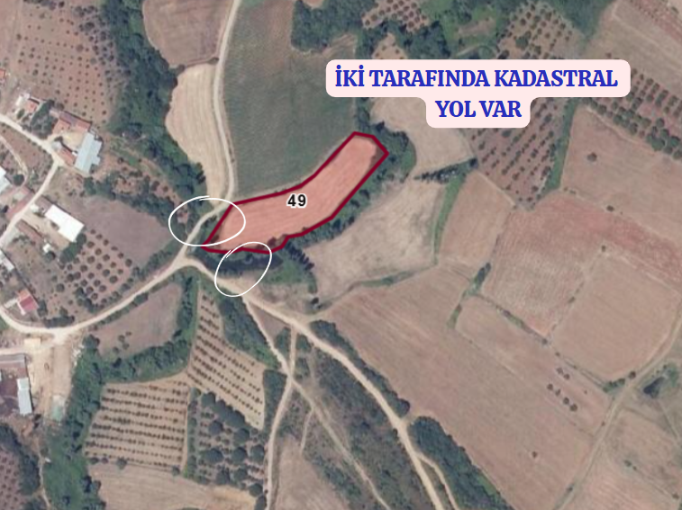 BURSA KARACABEY OKÇULAR KÖYÜNDE 4.700 M² TARLA SATILIKTIR - BURSA KARACABEY fotoğraf 3