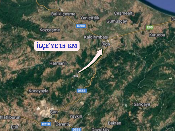 ÇANAKKALE BİGA DİKMEN   KÖYÜNDE 4.700  M² TARLA  SATILIKTIR - ÇANAKKALE BİGA fotoğraf 5