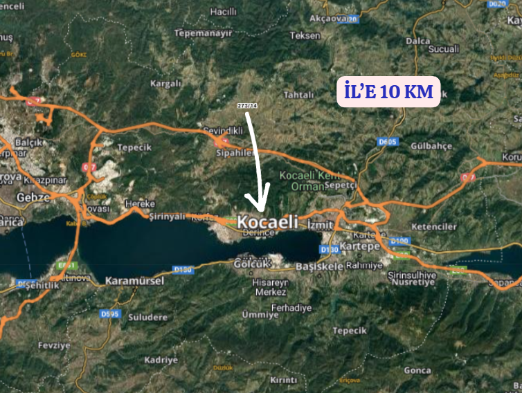 KOCAELİ DERİNCE KARAGÖLLÜ  KÖYÜNDE   347 M²  TARLA  SATILIKTIR - KOCAELİ DERİNCE fotoğraf 9