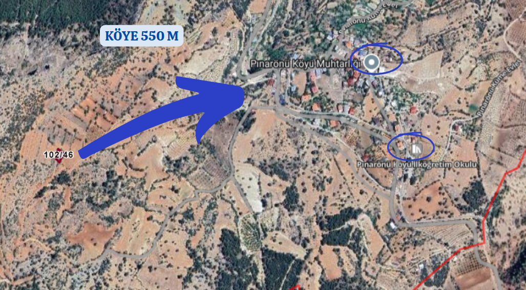 KARAMAN ERMENEK PINARÖNÜ KÖYÜNDE 424 M2 TARLA SATILIKTIR. - KARAMAN ERMENEK fotoğraf 4