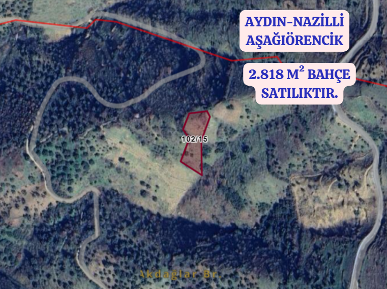 AYDIN NAZİLLİ AŞAĞIÖRENCİK   KÖYÜNDE 2.818  M² BAHÇE  SATILIKTIR - AYDIN NAZİLLİ fotoğraf 2