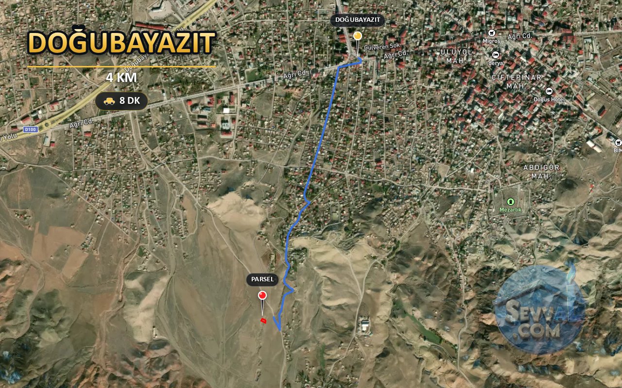 AĞRI DOĞUBAYAZIT SAĞDIÇ 500 m² SATILIK ARSA - AĞRI DOĞUBAYAZIT fotoğraf 5
