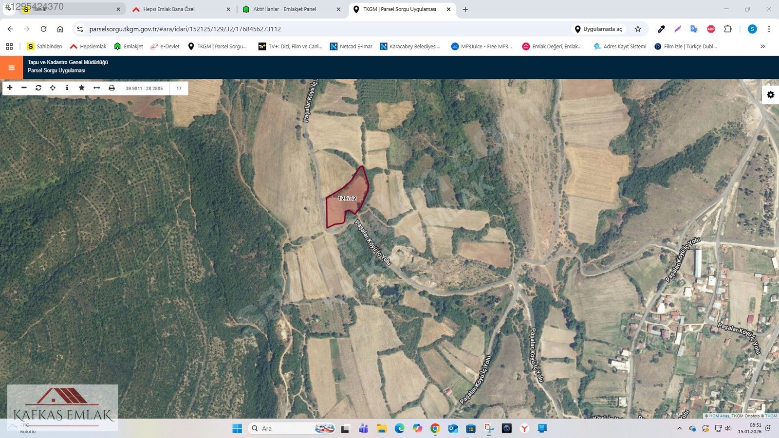 KAFKAS EMLAKTAN 4.750 M2 YATIRIMLIK ARAZİ - BURSA MUSTAFAKEMALPAŞA fotoğraf 6