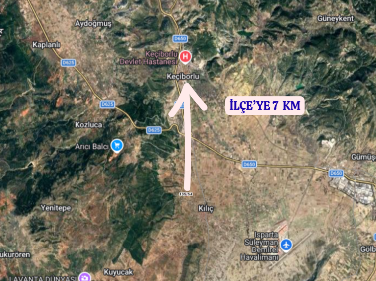 ISPARTA KEÇİBORLU KILIÇ  KÖYÜNDE  3.510  M²  TARLA SATILIKTIR - ISPARTA KEÇİBORLU fotoğraf 5
