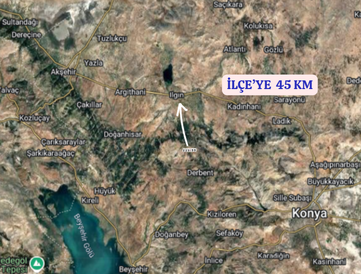 KONYA ILGIN YUKARIÇİĞİL KÖYÜNDE 3.287  M²  TARLA  SATILIKTIR - KONYA ILGIN fotoğraf 4