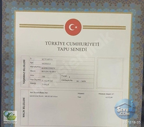 🚨 KÜTAHYA'DA ANAYOLA CEPHELİ 6.152 M² VERİMLİ TARLA 🚨 - KÜTAHYA MERKEZ fotoğraf 50