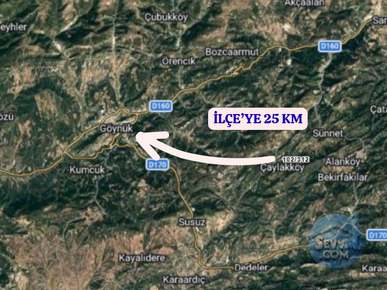 BOLU GÖYNÜK ÇAYLAK  KÖYÜNDE  1.780 M²  TARLA  SATILIKTIR - BOLU GÖYNÜK fotoğraf 6