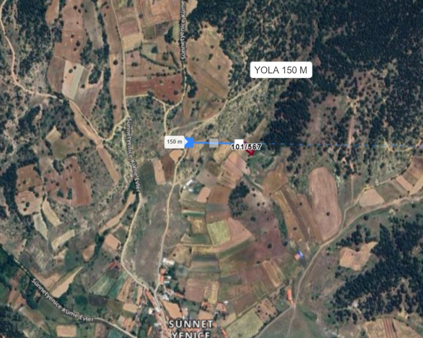 KÜTAHYA MERKEZ SÜNNETYENİCE KÖYÜ ’NDE 659 M² TARLA SATILIKTIR - KÜTAHYA MERKEZ fotoğraf 3