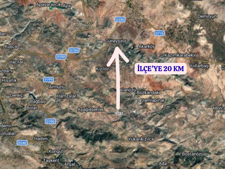KONYA GÜNEYSINIR HABİLLER  KÖYÜNDE 5.562  M²  BAĞ  SATILIKTIR - KONYA GÜNEYSINIR fotoğraf 5