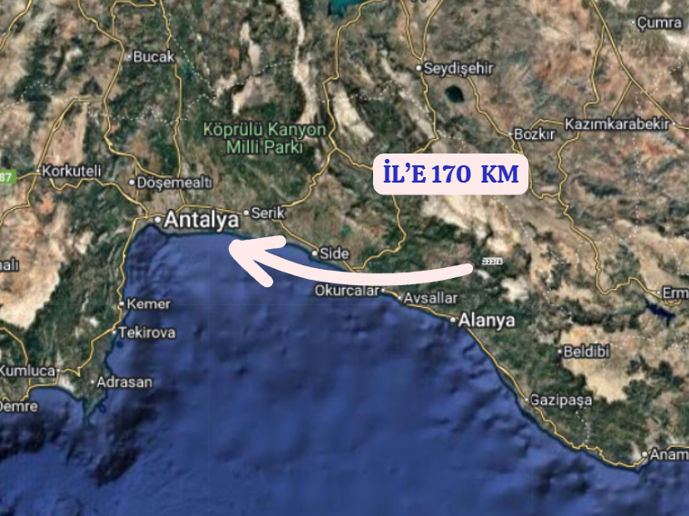ANTALYA GÜNDOĞMUŞ KÖPRÜLÜ   KÖYÜNDE 1.014  M² TARLA  SATILIKTIR - ANTALYA GÜNDOĞMUŞ fotoğraf 6