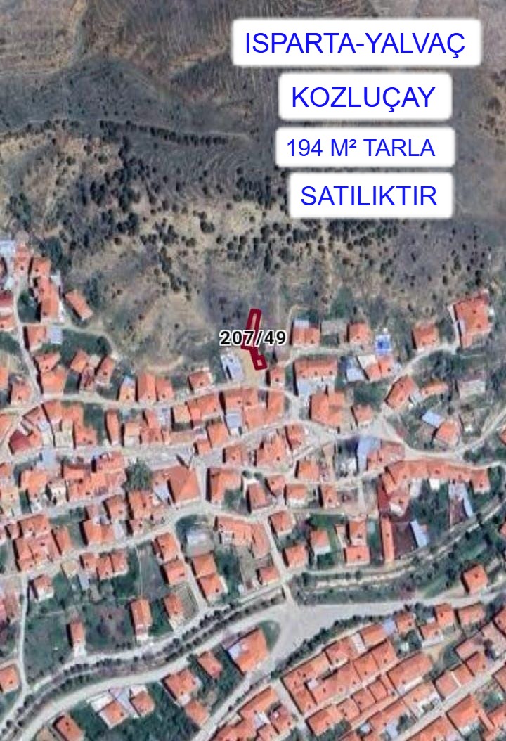 ISPARTA YALVAÇ KOZLUÇAY MAH. 194M² TARLA SATILIKTIR - ISPARTA YALVAÇ fotoğraf 2