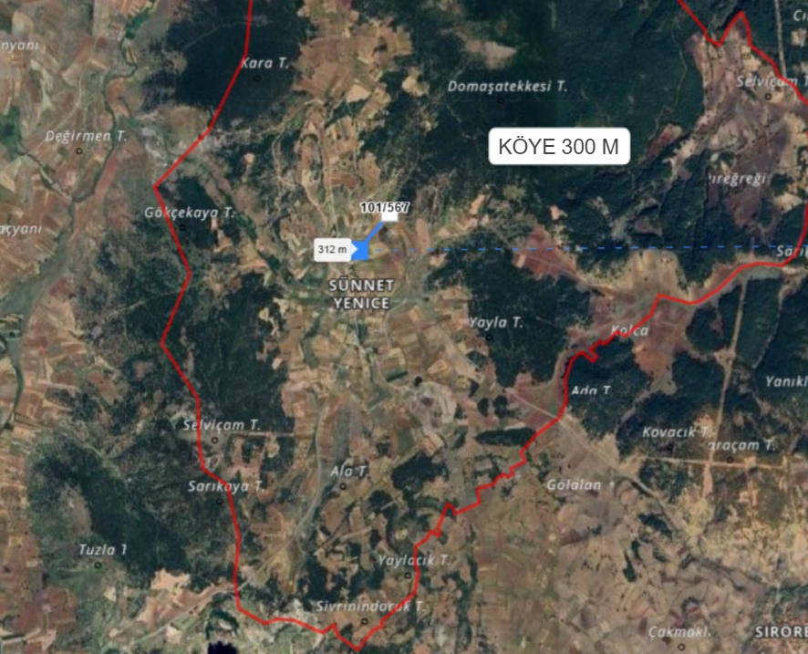 KÜTAHYA MERKEZ SÜNNETYENİCE KÖYÜ ’NDE 659 M² TARLA SATILIKTIR - KÜTAHYA MERKEZ fotoğraf 4