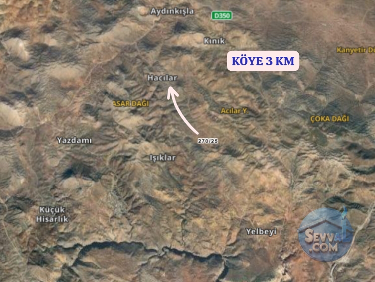 KONYA BOZKIR HACILAR KÖYÜNDE 477 M² TARLA SATILIKTIR - Konya Bozkır fotoğraf 9