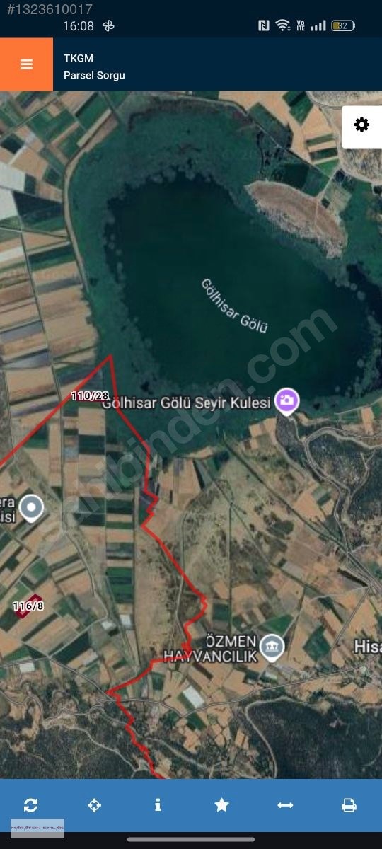 Akdeniz'in incisi gölhisar Kargalı köyünde satılık tarla - BURDUR GÖLHİSAR fotoğraf 3
